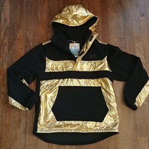 Smoke Rise Gold + Black Pullover Hoodie Mens Med